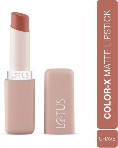 LOTUS MAKE - UP Color X Matte Lipstick Crave-01, Long-Lasting, Bold, Highly Pigmented