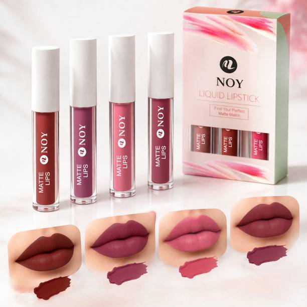 NOY Refined Matte Lipstick Set Lightweight Long Wear Waterproof