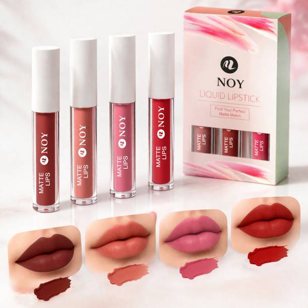 NOY Luxury Liquid Matte Lipstick Combo Long Lasting Smudge Proof Finish