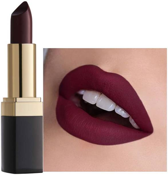 QWLEZ CREAMY MATTE WINE MEHROON LIPSTICK FOR WOMEN