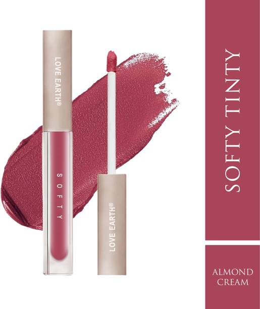 LOVE EARTH Softy Tinty Lipstick - Almond Cream| Vitamin E