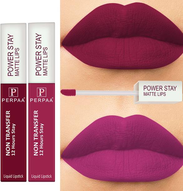 पर्पा Non Transfer Smudge Proof Longlasting Sensational Liquid Matte Lipstick