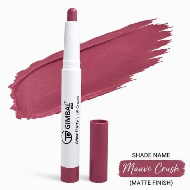 gimbal Matte Lipstick Crayon | Non-Transfer, 12Hr Stay, Highly Pigmented
