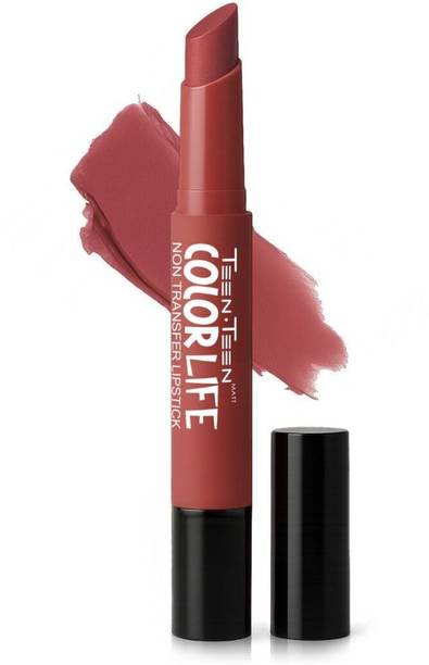 Teen Teen Color Life Nontransfer Lipstick with Primer and Long Lasting, Matte Finish