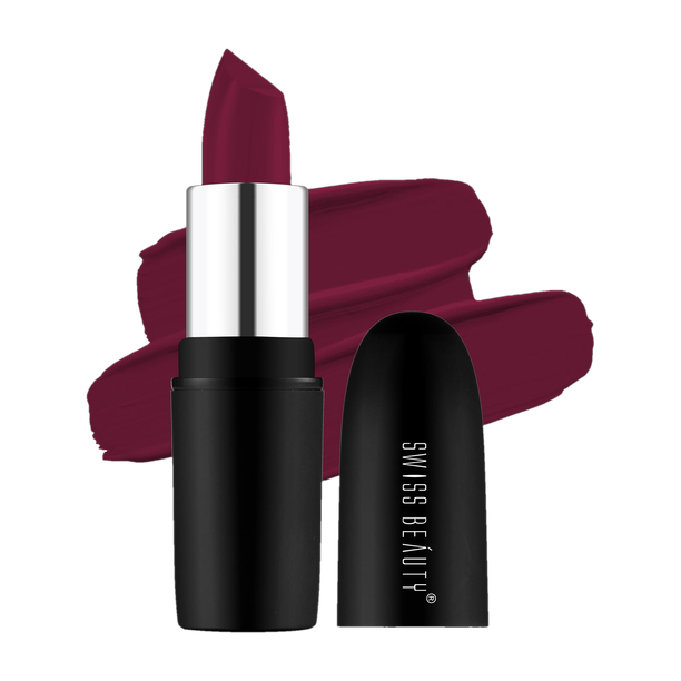 SWISS BEAUTY Pure Matte Creamy Lipstick | Non Drying Pigmented | Smooth Long Lasting