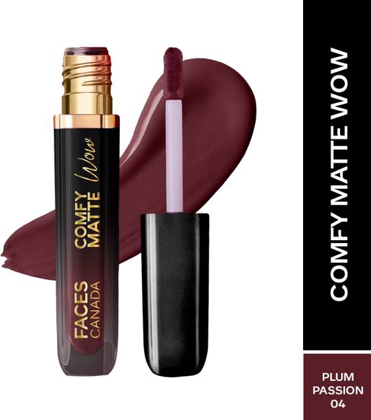 फेसेस कनाडा Matte Wow Liquid Lipstick - Passion 04, 3.8ml | Highly Pigmented