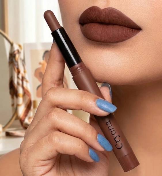 Latixmat Matte Lip Crayon Lipstick Longlasting Smudgeproof Lightweight Smooth Finish