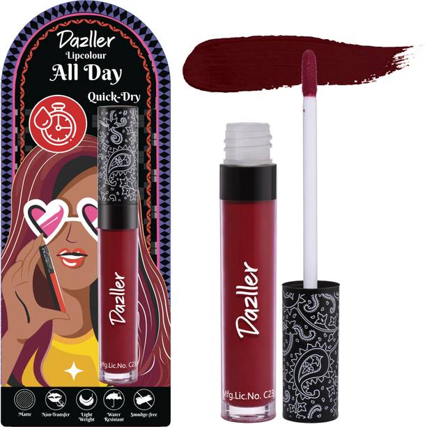 Dazller All Day LipColour Quick Dry | Long-Stay | Lightweight | Matte Lipstick for Women