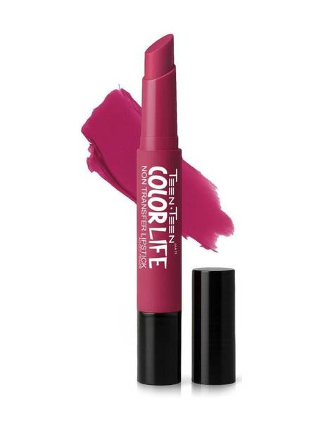 Teen Teen Color Life Nontransfer Lipstick with Primer and Long Lasting, Matte Finish