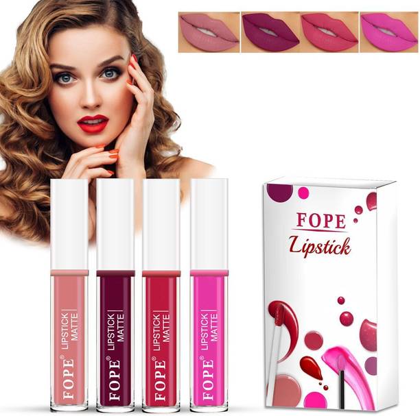 FOPE Bold Talk Forever Stay Liquid Matte Lipstick, Waterproof Combo Set o_LP362