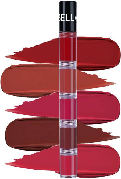 बेल्लाविता HIGH FIVE 5-IN-1 LIQUID LIPSTICK | Enriched with Vitamin E | Travel Friendly