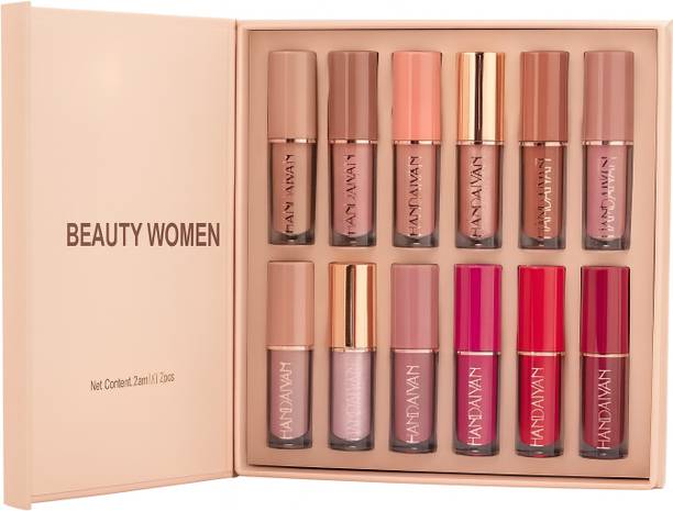 Beauty Women 12 PC Liquid Matte Lipstick Waterproof & Longlasting