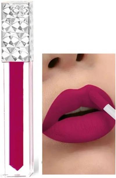 Yuency Non Transfer Waterproof Longlast Matte Liquid Lipstick Dark pink