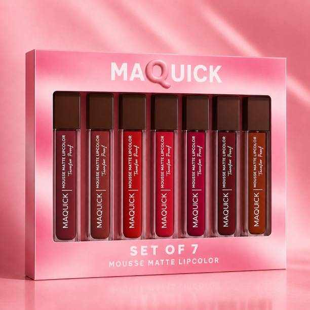 maquick Set of 7 Mousse Matte Liquid Lipstick