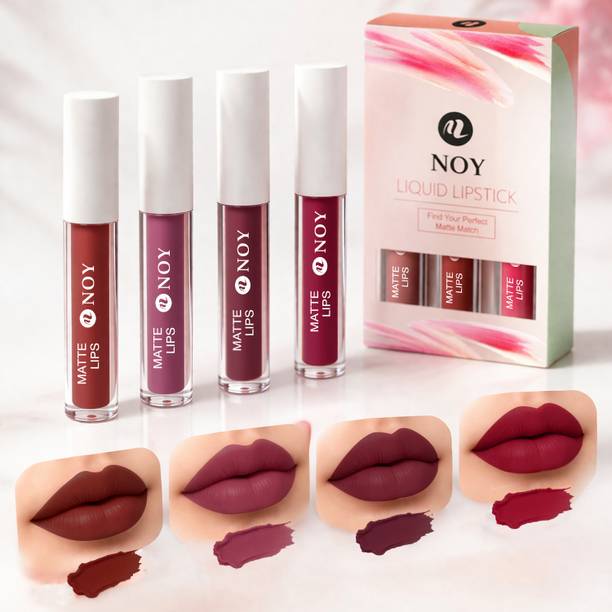 NOY Matte Lipstick Set High Pigment Smudge Proof Long Lasting Wear