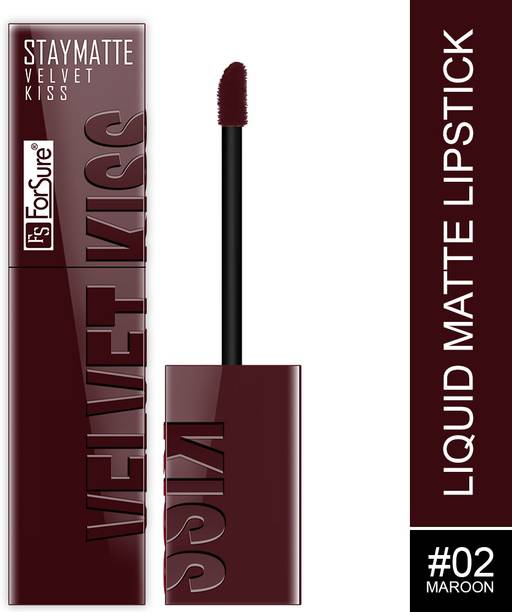 ForSure Velvet Kiss Non-Transfer & Long-Lasting Liquid Lipstick, Up to 12-Hour Stay