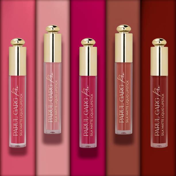 Parul Garg MUA’s Favourite Pack | 5 Silk Matte Liquid Lipsticks