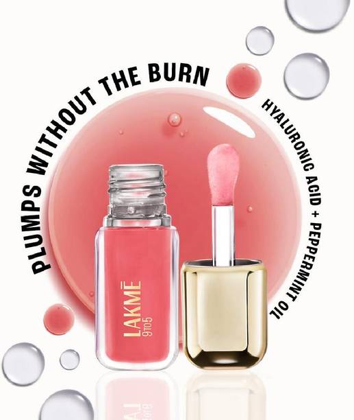 Lakmé 9to5 HyaGloss Powerplump Lip Oil - 201 Powersuit Pink