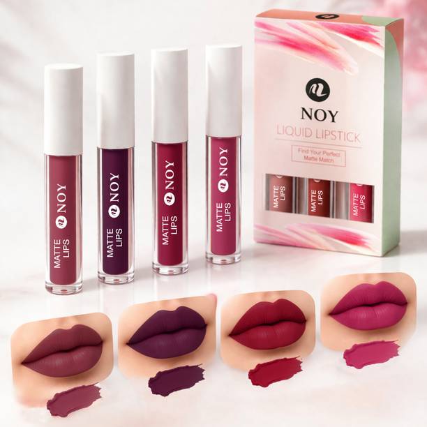 NOY Luxury Matte Lipstick Combo Waterproof Smudge Proof Long Wear Finish