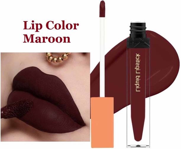 manasona Maroon Matte Longwear Lipstick For Woman|Up To 8 Hrs Stay