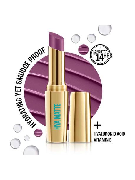 Lakmé 9to5 Hya Matte Lipstick Grape Goals 3.6gm