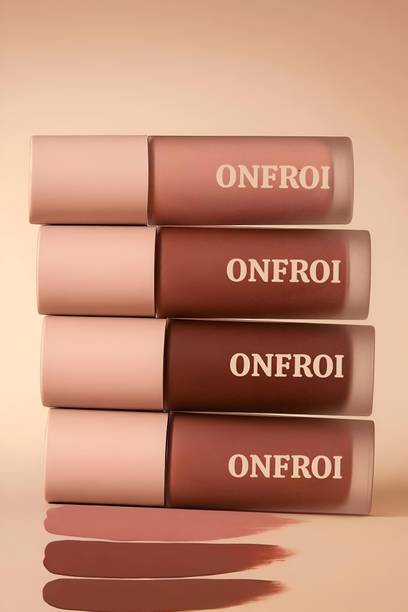 Onfroi Versatile Nude Matte Lipstick Combo – 4 Mini Lipsticks for Day & Night
