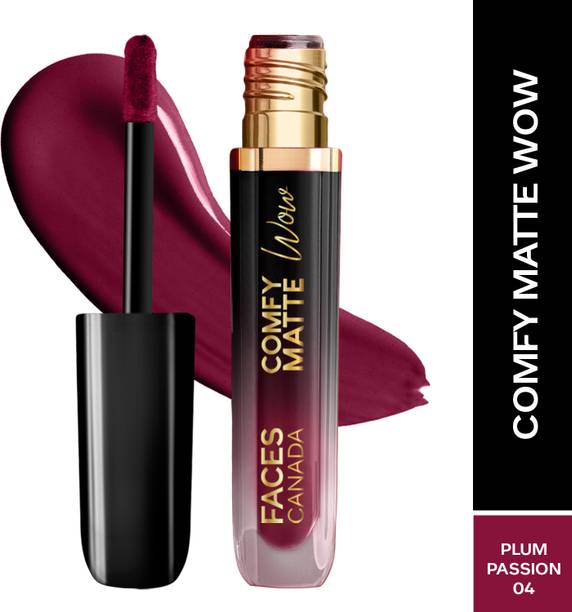 FACES CANADA Comfy Matte Wow Liquid Lipstick | Highly Pigmented | Long Lasting