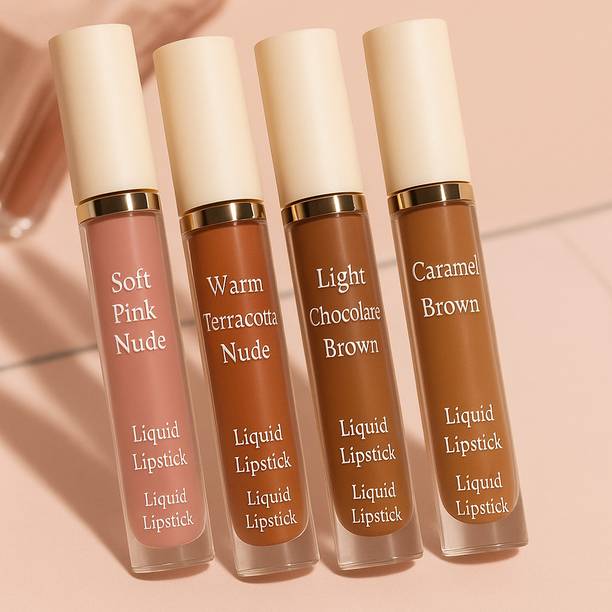 BR Belle Rosa Nude Mini Matte Lipstick Set – Transfer-Proof & Kiss-Proof Shades