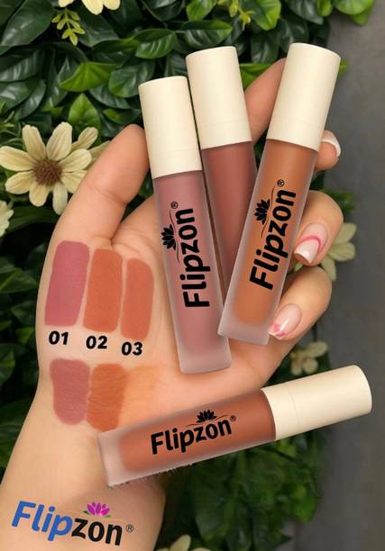 FLIPZON Trending new BEAUTY Lipstiks Combo 4pcs Liquid Mini Lipstick