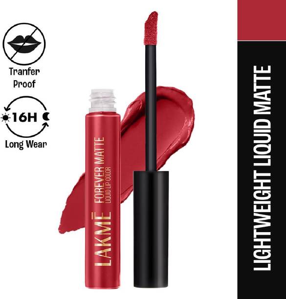 Lakmé Forever Matte Liquid Lip, 16hr Lipstick, Waterproof & Smudgeproof