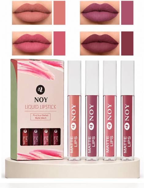 NOY Saloon Secrets Result:4 Shades Of Western Nude Matte Magic Lip Colors Set #WC119