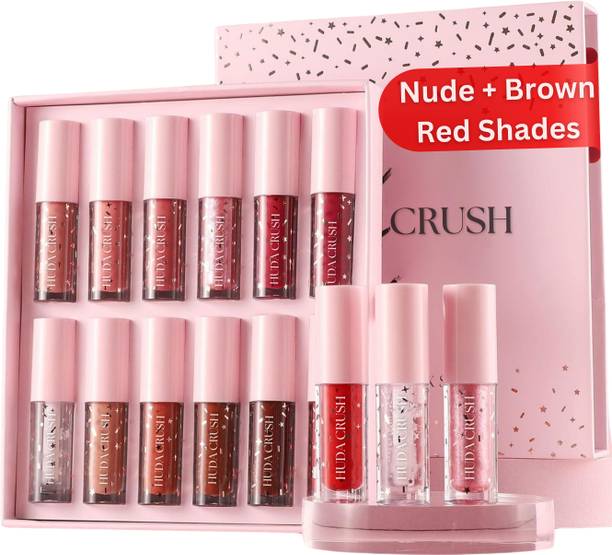हुडा क्रश BEAUTY Giftable Liquid Lipstick Matte Waterproof Lipstick Combo Pack of