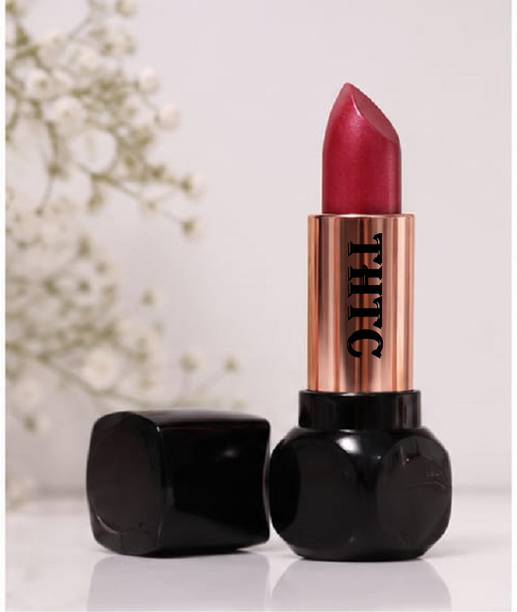 THTC Metallic Long Lasting Full-Coverage dark red Lipst...