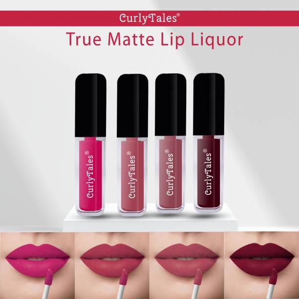 CurlyTales Never Ending Shades of Liquid Matte Lipstick Enriched With Vitamin-E #CTL0582