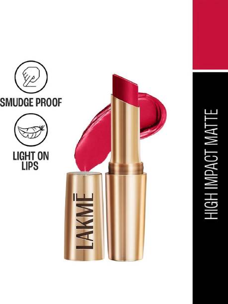 Lakmé Primer + Matte Lipstick, Lightweight, Lasts For 16Hrs