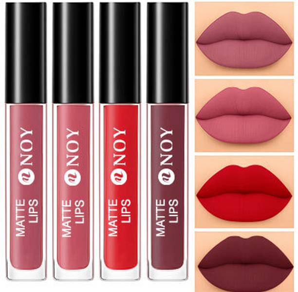 NOY Liquid Matte Lipstick Waterproof Solid Pigment Smooth Matte Look Matte Lip Combo
