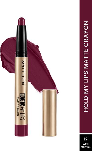 MATTLOOK Hold My Lips Matte Crayon Lipstick | Non-Transfer | Long Lasting Matte Lipstick