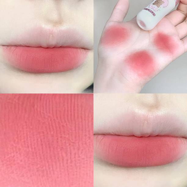 DAIMANPU GEGE BEAR Milk Velvet Lipmud Lipstick, Lipglaze Creamy Lip Stain for Women