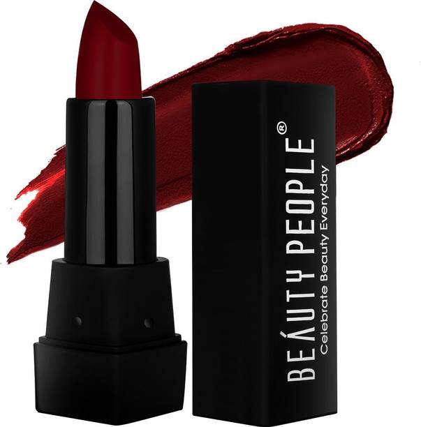 BEAUTY PEOPLE Pure Matte Lipstick, Cherry Darling, Waterproof