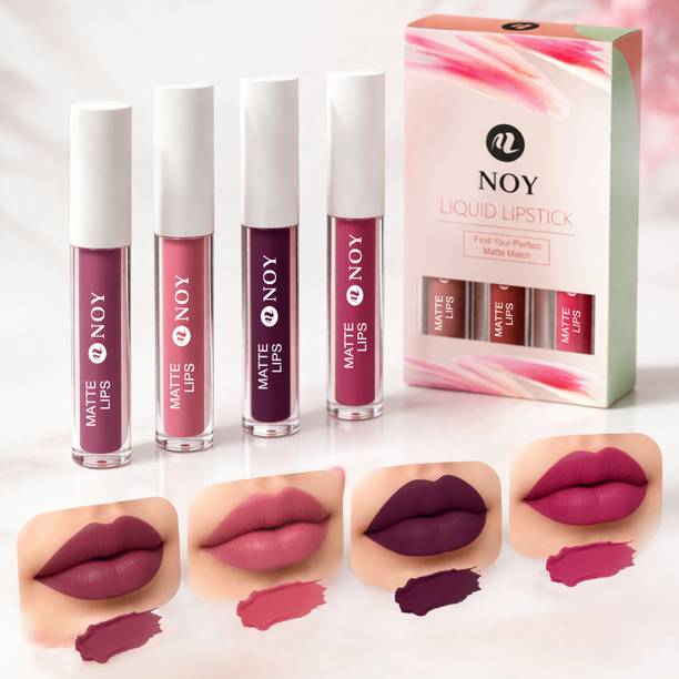 NOY Iconic Liquid Matte Lipstick Combo Long Lasting Smooth Finish Wear