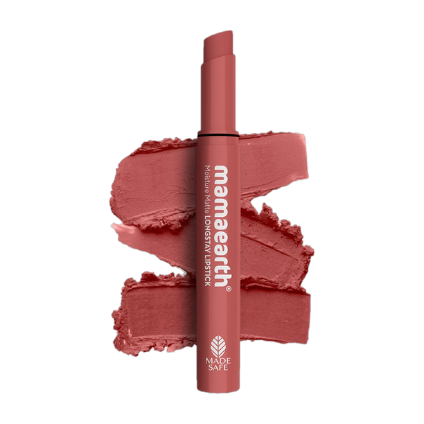 Mamaearth Moisture Matte Lipstick for 12 Hour Long Stay- Carnation Nude