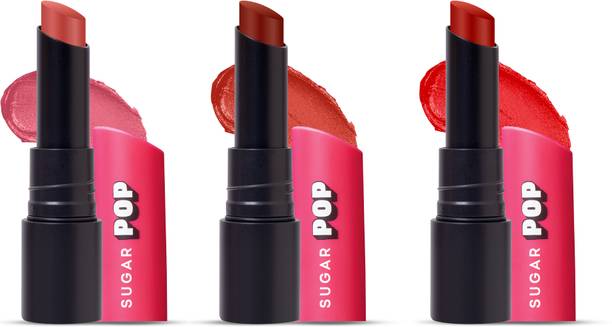 शुगर पॉप Ultrastay Transferproof Pack of 3 - Bold Shades - Waterproof | Smudgeproof