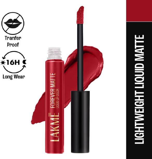 Lakmé Forever Matte Liquid Lip, 16hr Lipstick, Waterproof & Smudgeproof