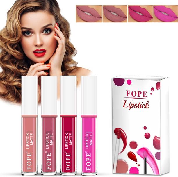 FOPE Constantly Matte Smudge Proof Liquid Lipstick Combo Set for Women #CM028_LP368