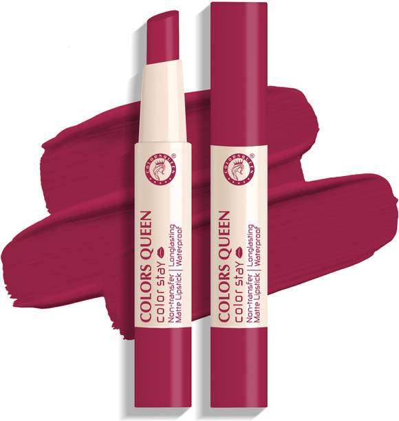 COLORS QUEEN Stay Long Lasting Non Transfer Waterproof Matte Lipstick