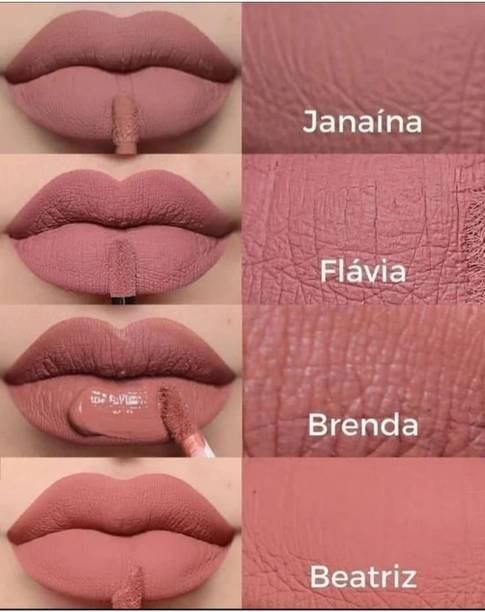 DIVA4EVR Soft Nude Pro Matte Liquid Lipstick Set Long Stay 4 in 1