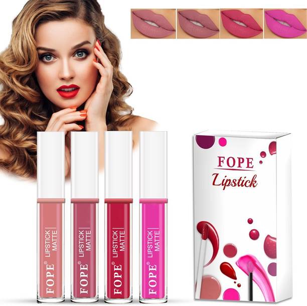 FOPE Constantly Matte Smudge Proof Liquid Lipstick Combo Set for Women #CM025_LP1248