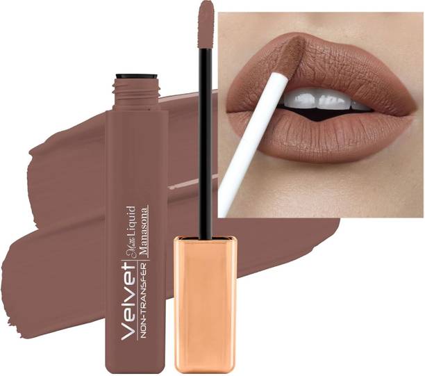 manasona Brown Ultra Smooth Liquid Matte Lipstick Silky Feel Matte Finish