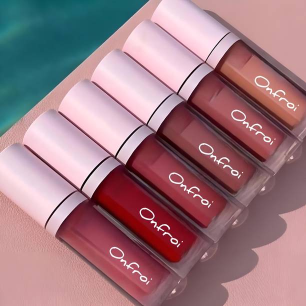 Onfroi Smooth Matte Liquid Lipstick Combo | Non Transfer | Lightweight
