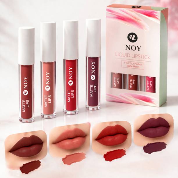 NOY Signature Matte Lipstick Set High Pigment Long Wear Smooth Finish